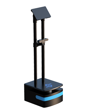 VulcanBot 01 mobile robot with screen and sensors